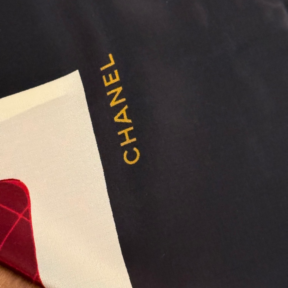 Chanel Multicolor Silk Scarf with Bag Print RARE - Picture 7 of 9